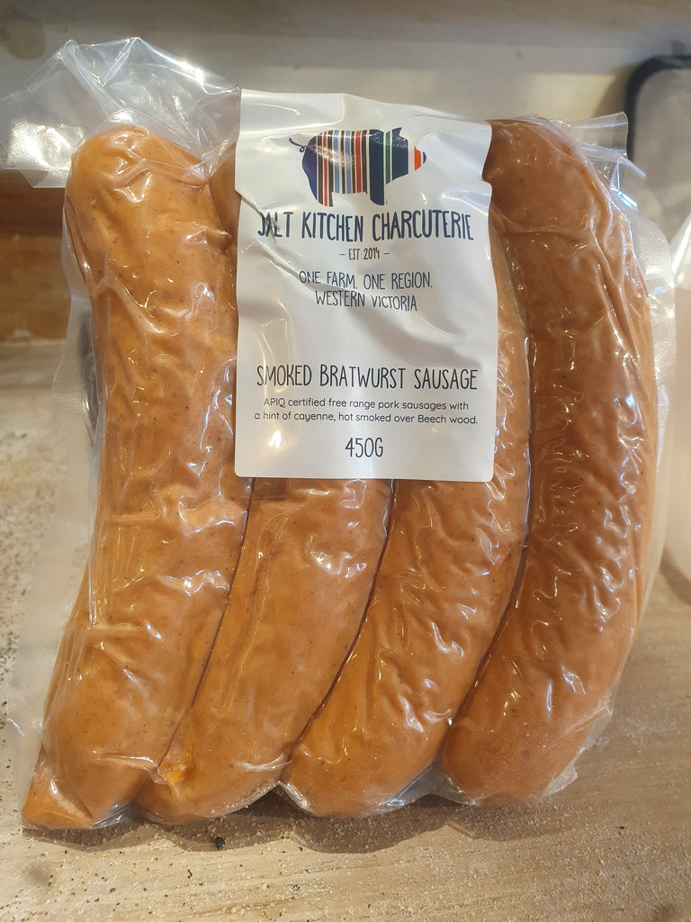 Salt Kitchen Charcuterie - Smoked Bratwurst sausages 450g