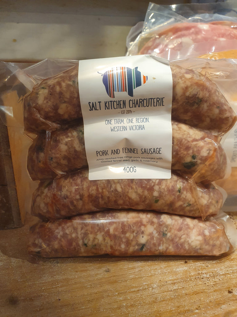 Salt Kitchen Charcuterie - Pork and Fennel sausages 400g